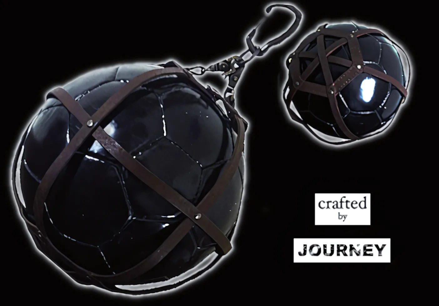 Leather ball bag